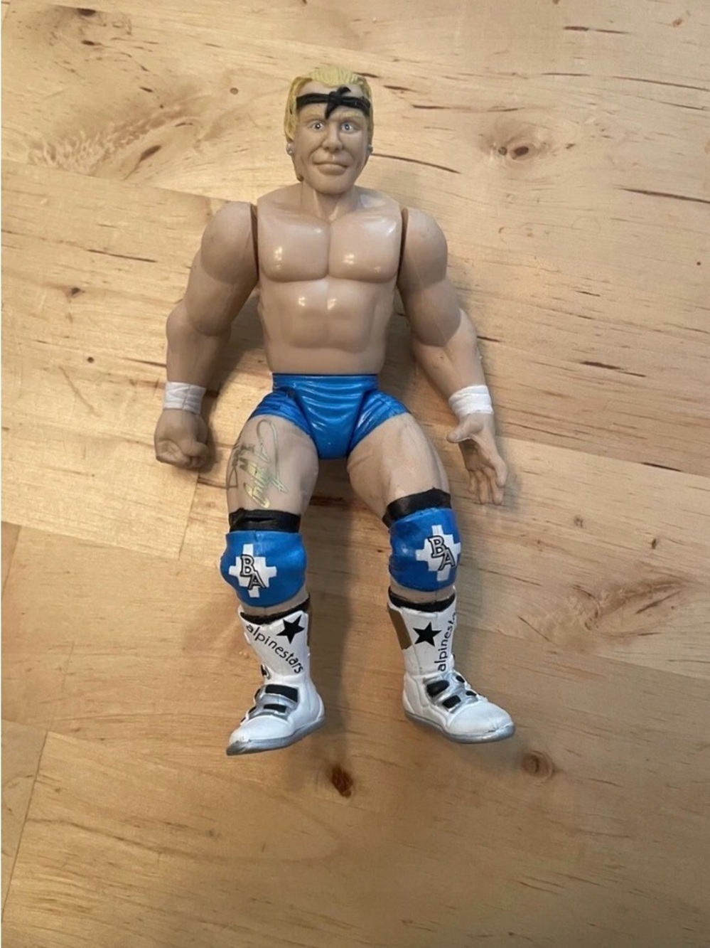 Billy Gun WWF Jakks Bone Crunching Action BCA WWE Action Figure Blue Shorts